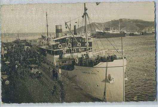 POSTAL DE CEUTA. EL MUELLE