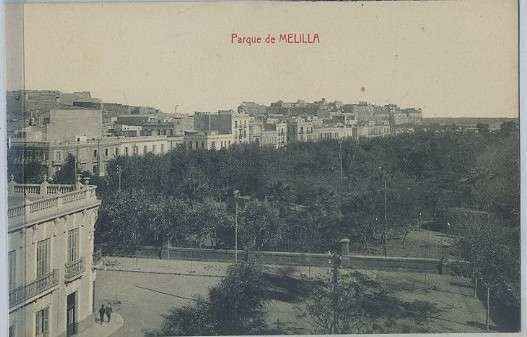 POSTAL DE MELILLA. PARQUE DE MELILLA
