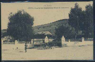 POSTAL ANTIGUA DE CEUTA CUARTEL DEL REGIMIENTO DE ARTILLERIA