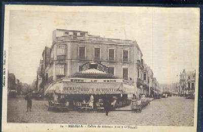 POSTAL ANTIGUA DE MELILLA - CALLES DE ALFONSO XIII