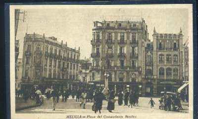 POSTAL ANTIGUA DE MELILLA - PLAZA DEL COMANDANTE BENITEZ