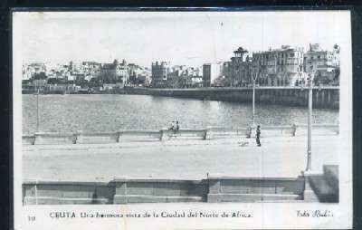 POSTAL DE CEUTA - Nº 10 UNA HERMOSA VISTA DE LA CIUDAD DEL NORTE DE AFRICA