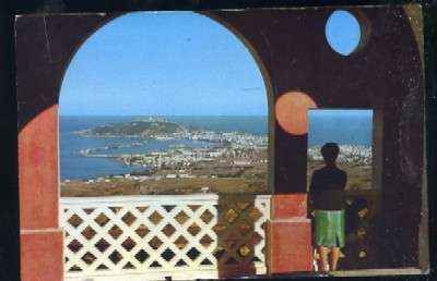 POSTAL DE CEUTA - LA CIUDAD DESDE EL MIRADOR GARCIA ALDAVE