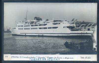 POSTAL DE CEUTA - EL TRANSBORDADOR VICTORIA CORREO DE CEUTA A ALGECIRAS Nº 131