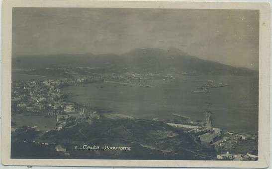 POSTAL ANTIGUA DE CEUTA. PANORAMA Nº 11