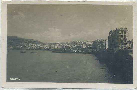 POSTAL ANTIGUA DE CEUTA. CEUTA VISTA PARCIAL