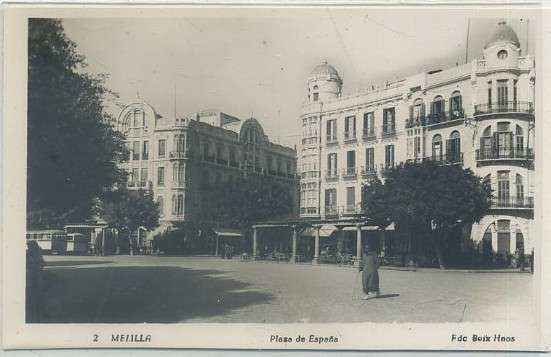 POSTAL ANTIGUA DE MELILLA. PLAZA DE ESPAÑA Nº 2
