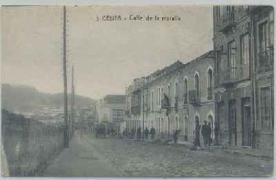 POSTAL ANTIGUA DE CEUTA. CALLE DE LA MURALLA Nº 3