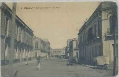 POSTAL ANTIGUA DE MELILLA. CALLE GENERAL PAREJA