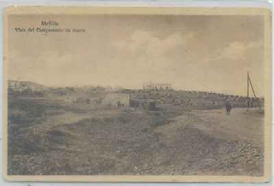 POSTAL ANTIGUA DE MELILLA. VISTA DEL CAMPAMENTO DE NADUR