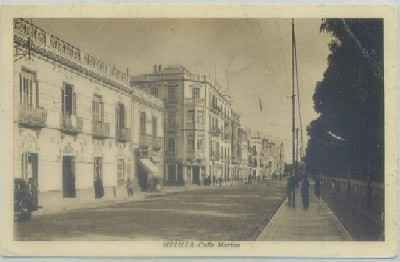 POSTAL ANTIGUA DE MELILLA. CALLE MARINA