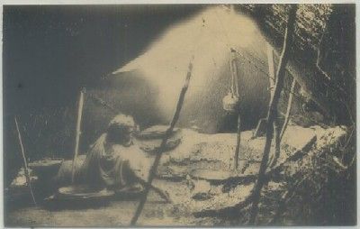 POSTAL DE MELILLA. TIPOS Y COSTUMBRES RIFEÑAS. HACIENDO ALENZEUZ