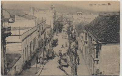 POSTAL ANTIGUA DE CEUTA. EL REBELLIN