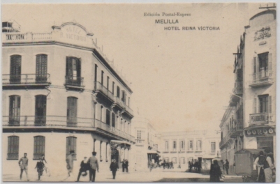 POSTAL ANTIGUA DE MELILLA. HOTEL REINA VICTORIA