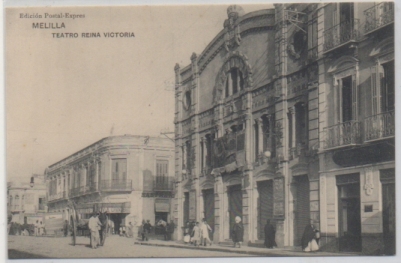 POSTAL ANTIGUA DE MELILLA. TEATRO REINA VICTORIA