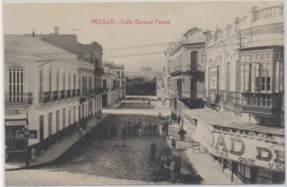 POSTAL ANTIGUA DE MELILLA. CALLE GENERAL PAREJA