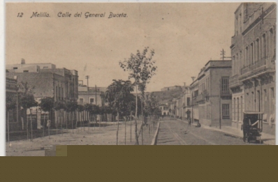 POSTAL ANTIGUA DE MELILLA. CALLE DEL GENERAL BUCETA