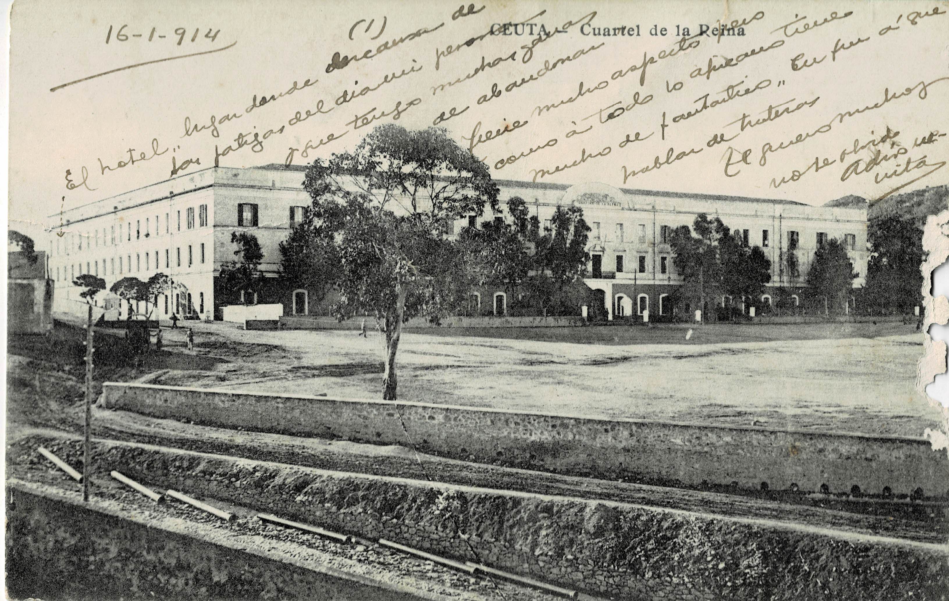 POSTAL ANTIGUA DE CEUTA. CUARTEL DE LA REINA