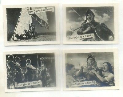 POSTAL DE CINE 9x7 cm: 4 ESCENAS DE DON QUIJOTE DE LA MANCHA