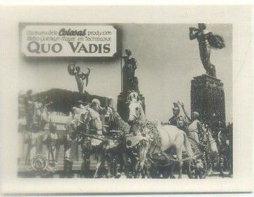 POSTAL DE CINE 9x7 cm: ESCENA DE LA COLOSAL PRODUCCION QUO VADIS