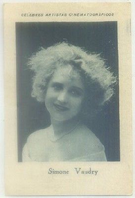 POSTAL DE CINE 11x7,5 cm: SIMONE VAUDRY. SERIE D Nº 5