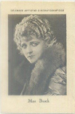 POSTAL DE CINE 11x7,5 cm: MAE BUSH. SERIE D Nº 9