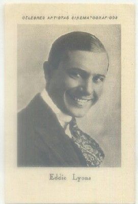 POSTAL DE CINE 11x7,5 cm: EDDIE LYONS. SERIE D Nº 16