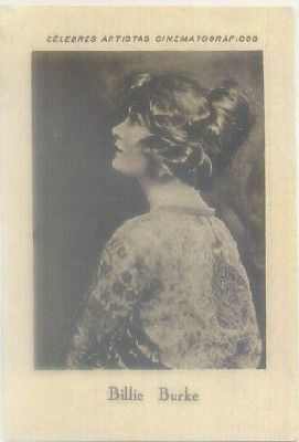 POSTAL DE CINE 11x7,5 cm: BILLIE BURKE. SERIE C Nº 2. CHOCOLATES JUNCOSA