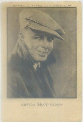 POSTAL DE CINE 11,5x7,5 cm: EDWARD GIBSON. SERIE lX Nº 2