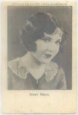 POSTAL DE CINE 11,5x7,5 cm: MARY BRIAN. SERIE X Nº 14