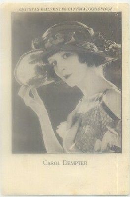 POSTAL DE CINE 11,5x7,5 cm: CAROL DEMPTER. SERIE X Nº 19