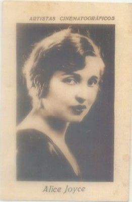 POSTAL DE CINE 11x7 cm: ALICE JOYCE. PUBLICIDAD CONSULTORIO CLINICO
