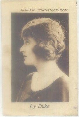 POSTAL DE CINE 11x7 cm: IVY DUKE. PUBLICIDAD POLVOS ANGELICA