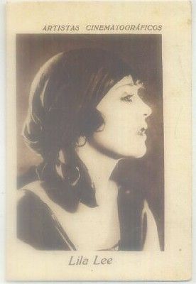 POSTAL DE CINE 11x7 cm: LILA LEE. PUBLICIDAD CONSULTORIO CLINICO