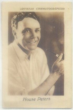 POSTAL DE CINE 11x7 cm: HOUSE PETERS. PUBLICIDAD POLVOS ANGELICA