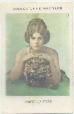 POSTAL DE CINE 11,5x7,5 cm: PRISCILA DEAN. SERIE S Nº 58. COL. CHOC. AMATLLER