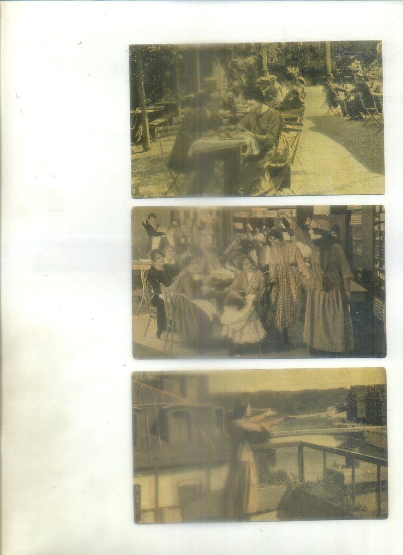 POSTAL DE CINE: MIDINETTES. COL. INCOMPLETA DE 8 POSTALES. PUB. CHOCOLATES AMATLLER