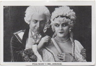 POSTAL DE CINE: POLA NEGRI Y EMIL JANNINGS