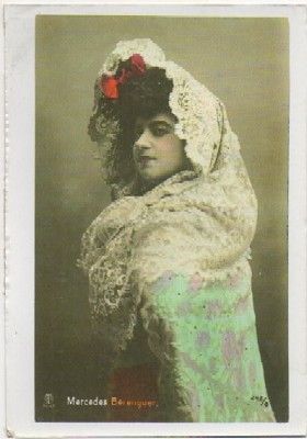 POSTAL ACTRICES DE CINE. REPRODUCCION. MERCEDES BERENGUER