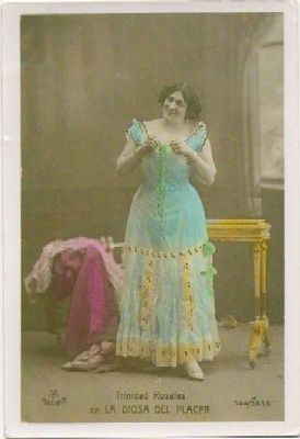POSTAL ACTRICES DE CINE. TRINIDAD ROSALES EN -LA DIOSA DEL PLACER-