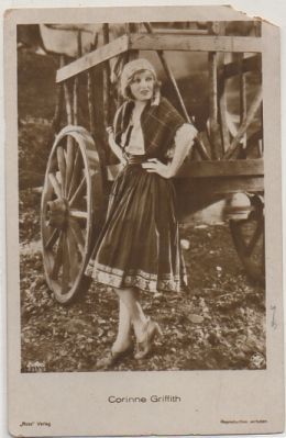 POSTAL  DE CINE: CORINNE GRIFFITH. ROSS VERLAG