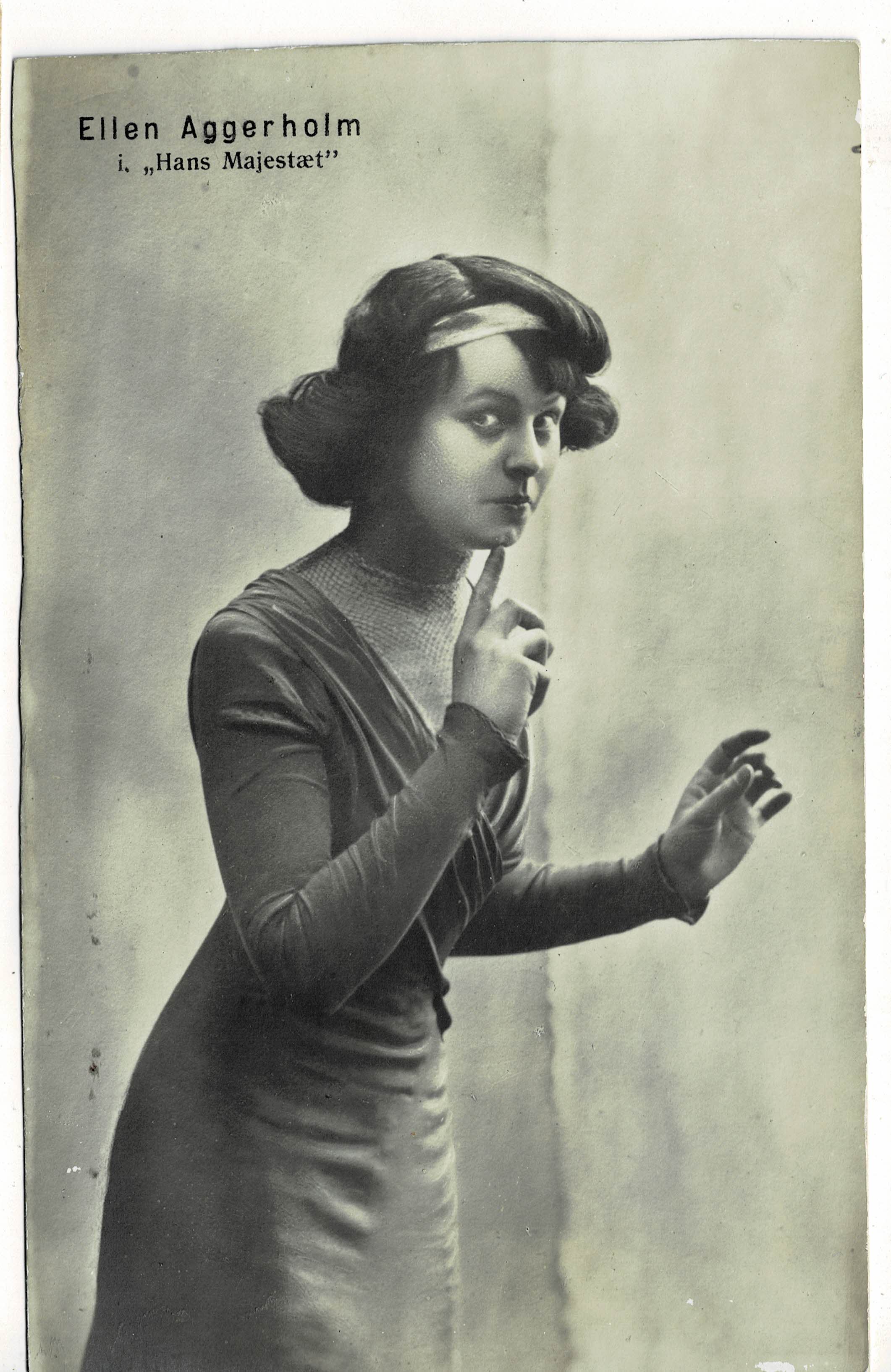 POSTAL DE CINE: ACTRIZ DE TEATRO ELLEN AGGER HOLM.