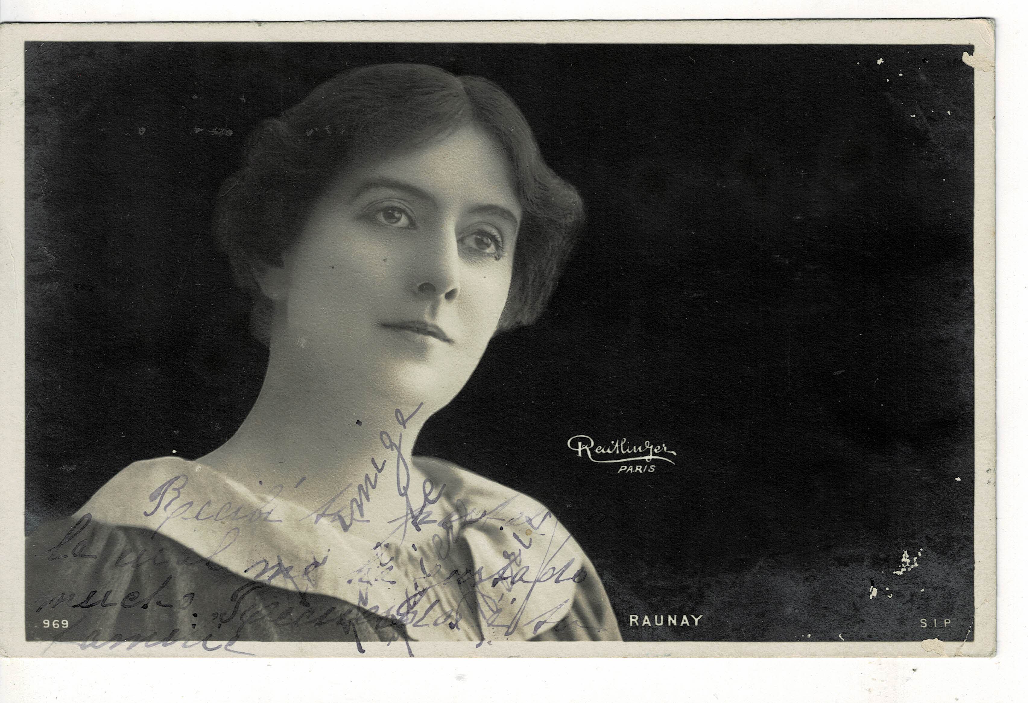 POSTAL DE CINE: ACTRIZ DE TEATRO RAUNAY.