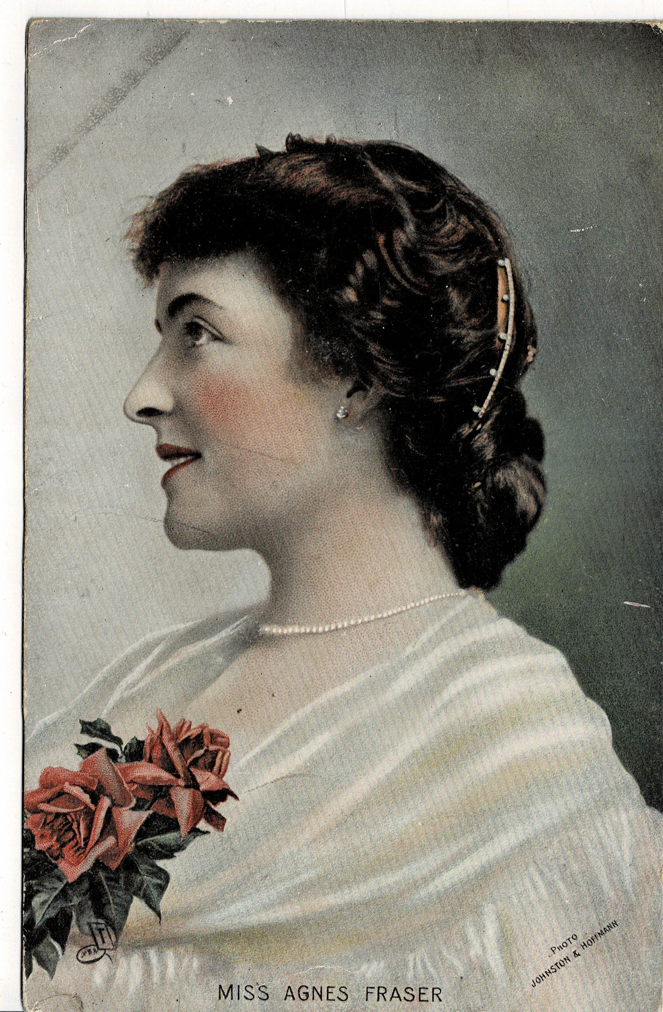 POSTAL DE CINE: ACTRIZ DE TEATRO MISS AGNES FRASER.