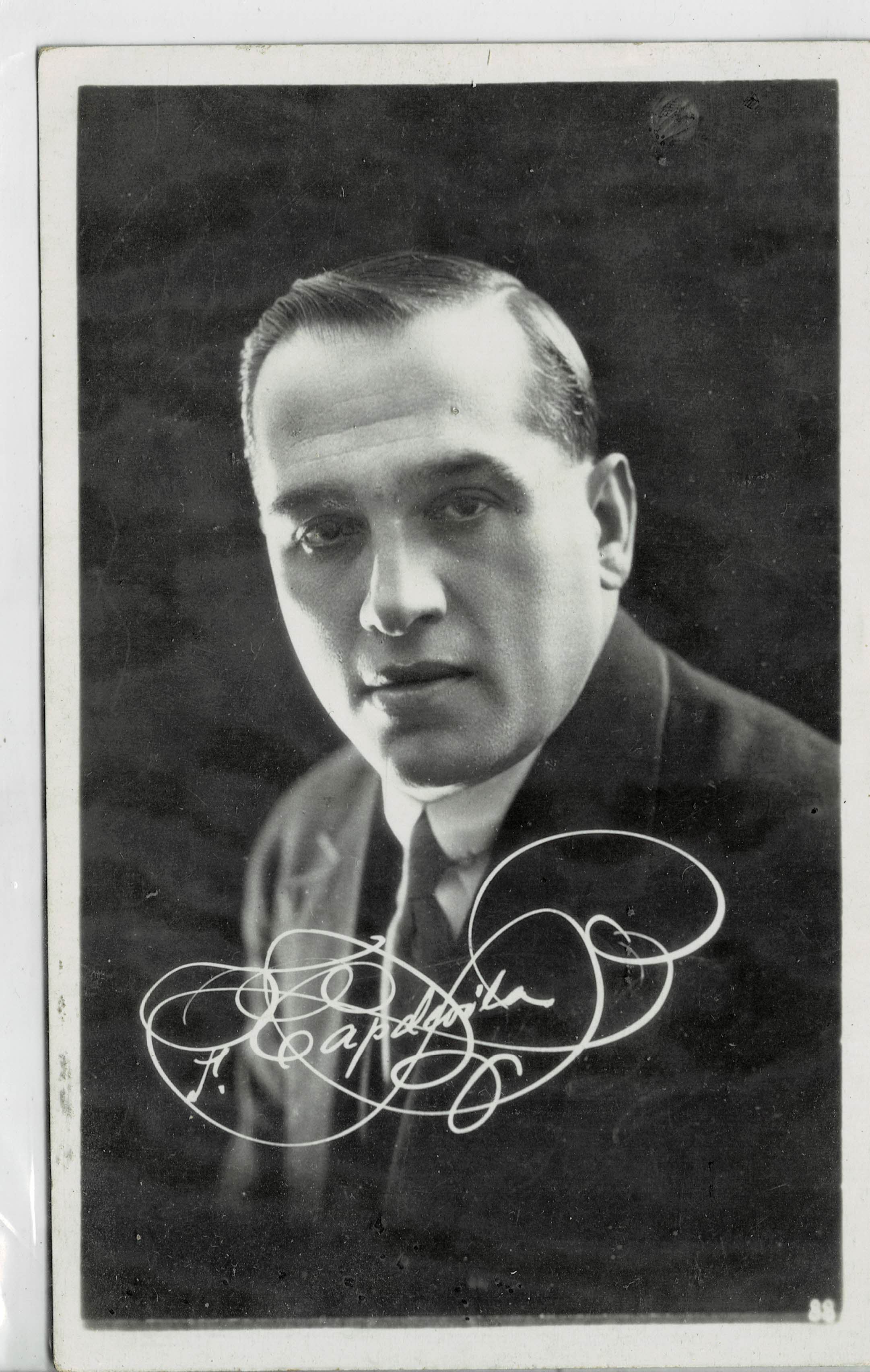 POSTAL DE CINE: ACTOR DE TEATRO.