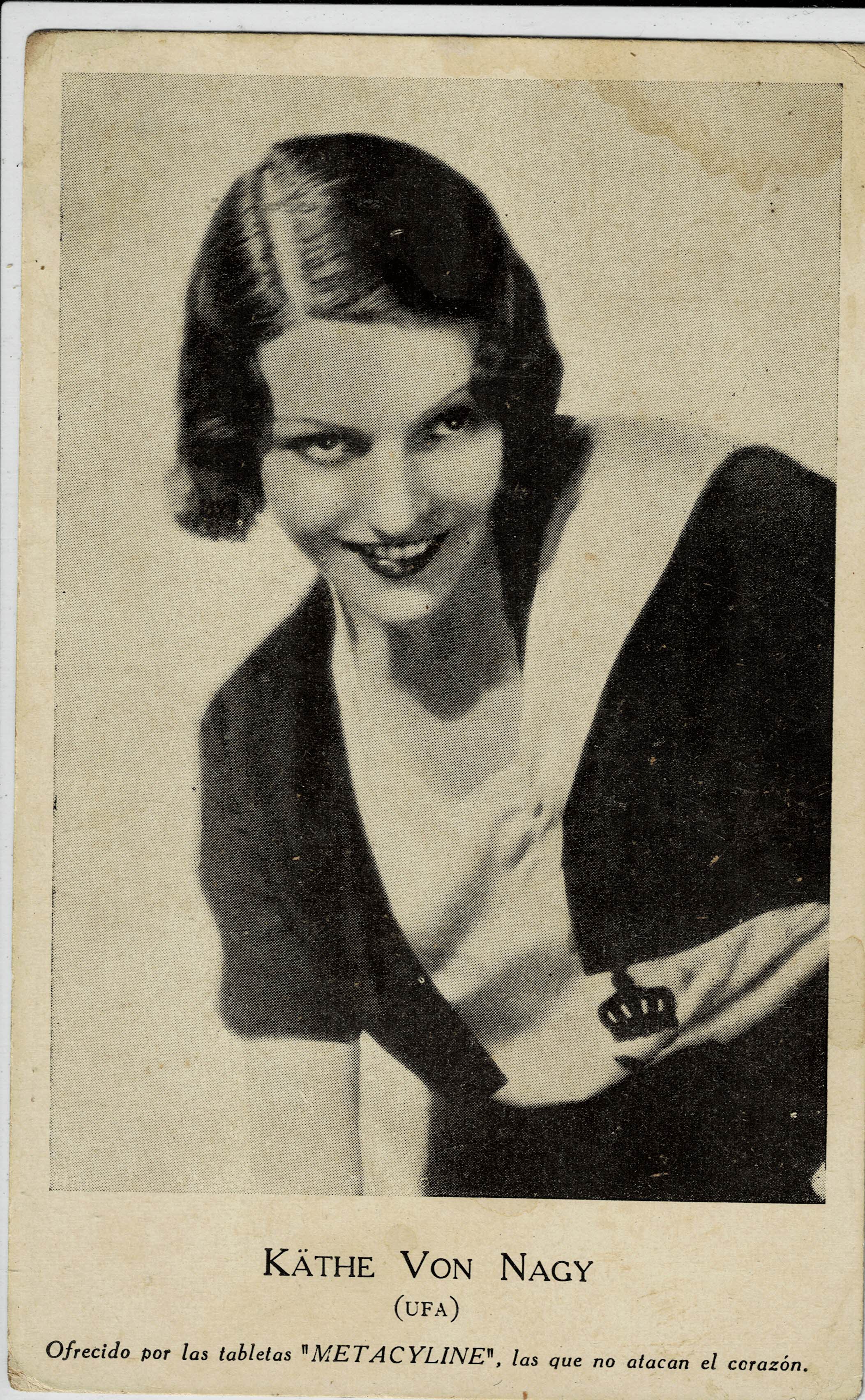 POSTAL DE CINE: DE KATHE VON NAGY