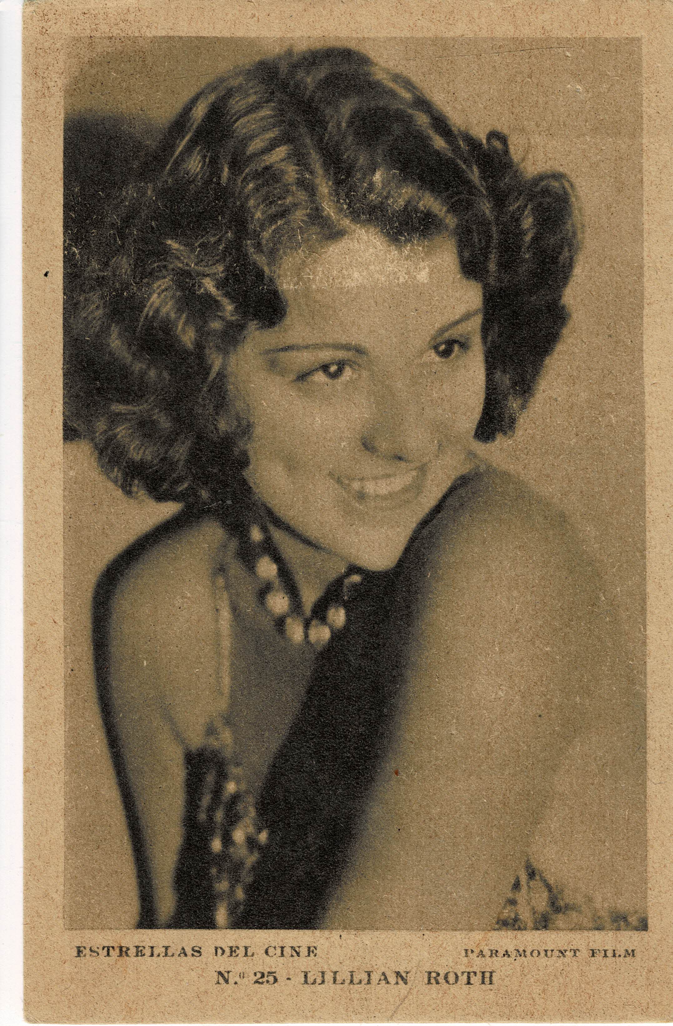 POSTAL DE CINE: DE LILLIAN ROTH