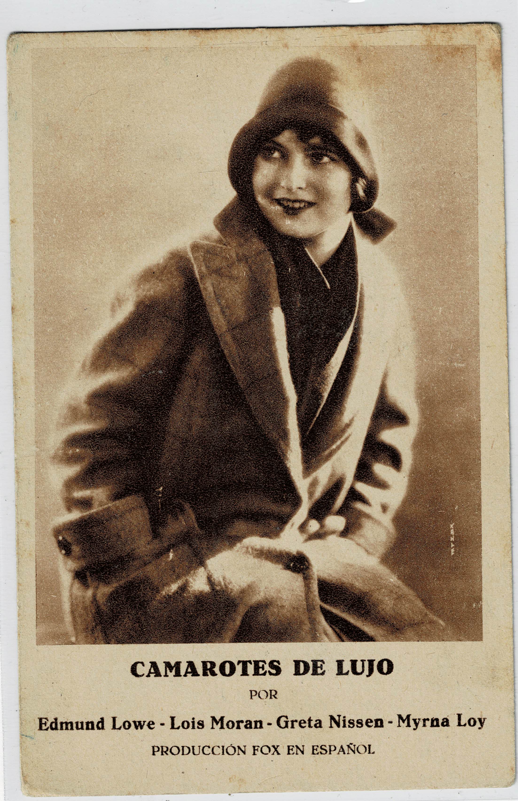 POSTAL DE CINE: DE GRETA NISSEN EN CAMAROTES DE LUJO