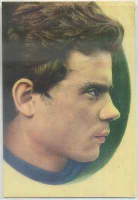 POSTAL DE CINE. STATHIS GIALLELIS. MARCAS DE DESPEGUE EN REVERSO