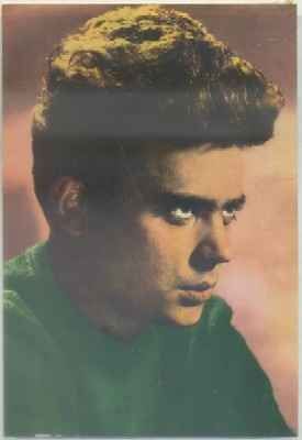 POSTAL DE CINE. STATHIS GIALLELIS. MARCAS DE DESPEGUE EN REVERSO